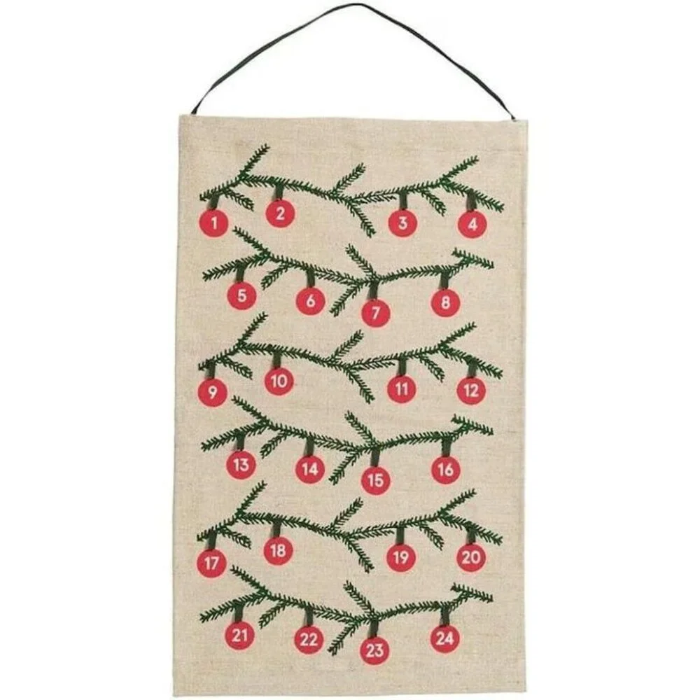 New IKEA Vinterfint Hanging Christmas Advent Calendar‎ 24 Loops Limited Edition